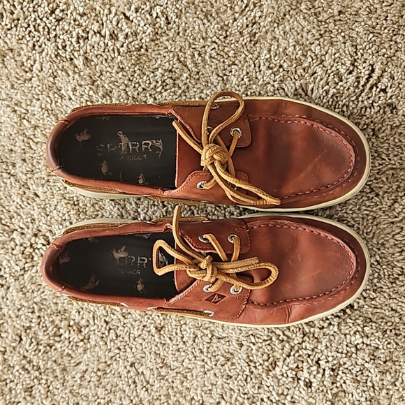 Sperry, mens size 7.5, brown - Picture 2 of 6